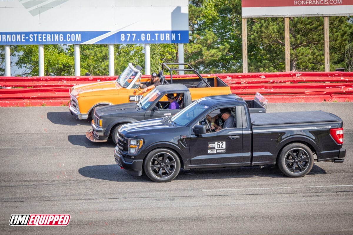 Chris Howell, Steve Marshal, and Blake Woolam at the 2024 Autocross Challenge