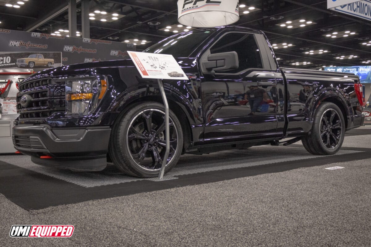 Chris Howell's 2023 F-150 At UMI Performance Booth at PRI Show. Performance Racing Show.