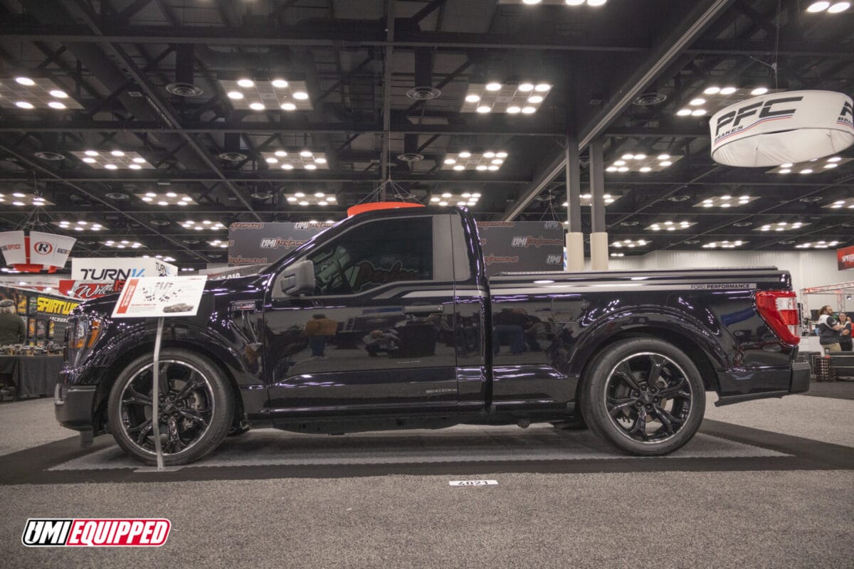 Chris Howell's 2023 F-150 At UMI Performance Booth at PRI Show. Performance Racing Show.