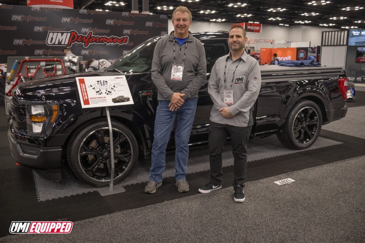 Chris Howell's 2023 F-150 At UMI Performance Booth at PRI Show. Performance Racing Show.